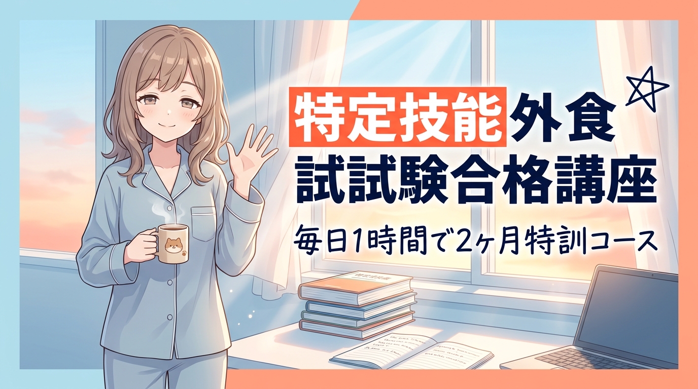特定技能外食合格講座